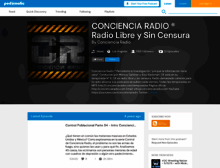concienciaradio.podomatic.com screenshot