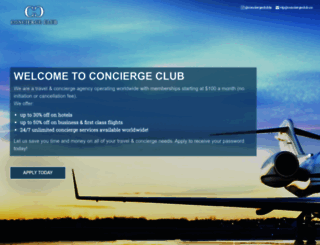 conciergeclub.co screenshot