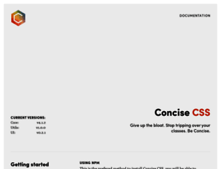 concisecss.com screenshot