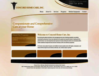 concord-homecare.com screenshot