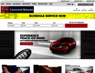concord-nissan.com screenshot