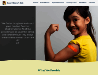 concordchildrensclinic.com screenshot