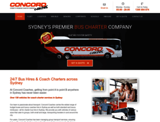 concordcoaches.com.au screenshot