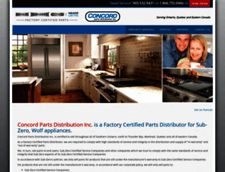 concordparts.ca screenshot