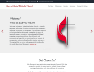 concordumclewisville.org screenshot