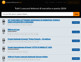 concorsiletterari.net screenshot
