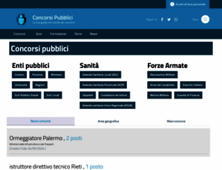 concorsipubblici.com screenshot