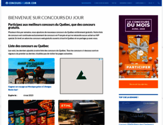 concoursdujour.com screenshot