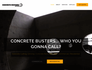 concretebusters.com.au screenshot