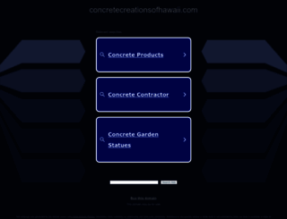 concretecreationsofhawaii.com screenshot