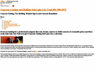 concretecuttingsaltlakecity.com screenshot