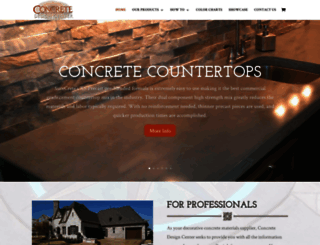 concretedesigncenter.com screenshot