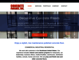 concretefinishesinc.com screenshot
