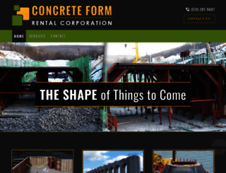 concreteformrentals.com screenshot
