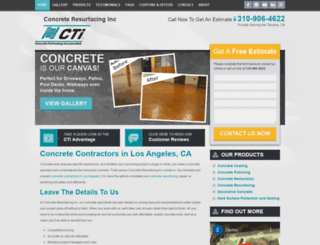 concreteresurfacinginc.com screenshot