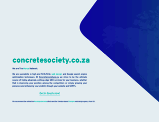 concretesociety.co.za screenshot
