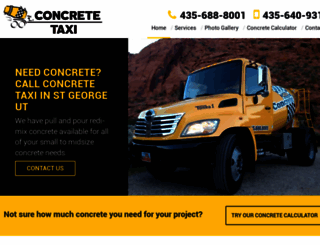 concretetaxi-utah.com screenshot