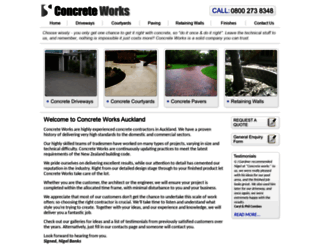 concreteworks.co.nz screenshot