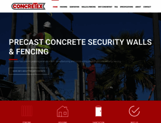 concretex.co.za screenshot