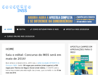 concursoinss.net.br screenshot