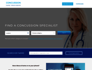 concussioncareproviders.com screenshot