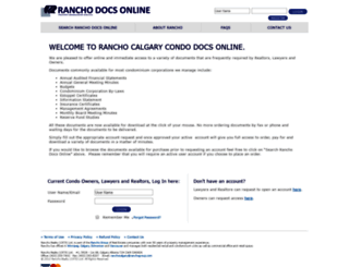 condodocs.ranchocalgary.com screenshot
