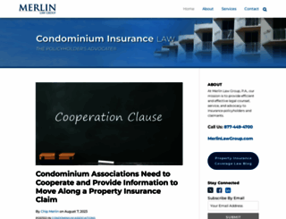condominiuminsurancelaw.com screenshot