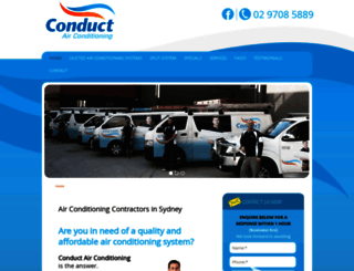 conductairconditioning.com.au screenshot
