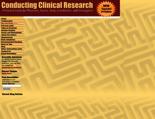 conductingclinicalresearch.com screenshot