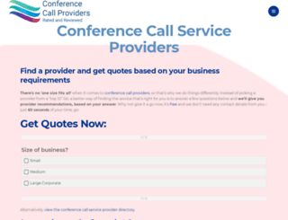 conference-call-providers.co.uk screenshot