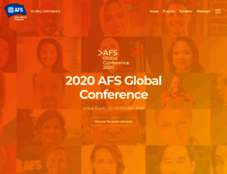 conference.afs.org screenshot