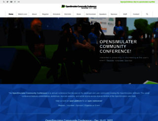 conference.opensimulator.org screenshot