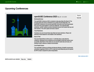 conference.opensuse.org screenshot