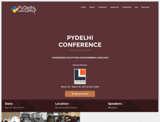 conference.pydelhi.org screenshot