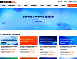 conference123.net screenshot