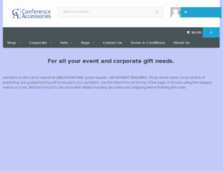conferenceaccessories.com.au screenshot