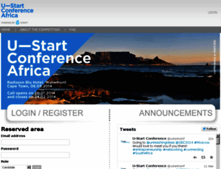 conferenceafrica.u-start.biz screenshot
