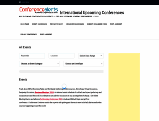 conferencealert.net screenshot