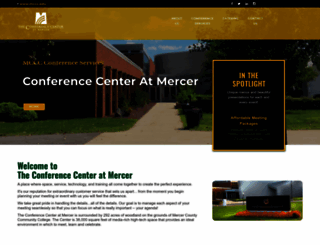 conferencecenteratmercer.mccc.edu screenshot