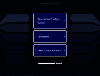 conferenceinfo.org screenshot