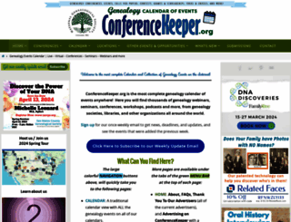 conferencekeeper.org screenshot