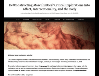 conferencemasculinities.wordpress.com screenshot