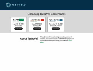 conferences.techwell.com screenshot