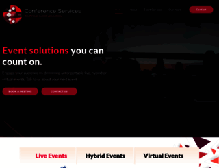 conferenceservices.ie screenshot