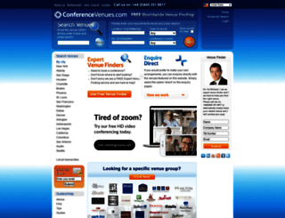 conferencevenues.com screenshot