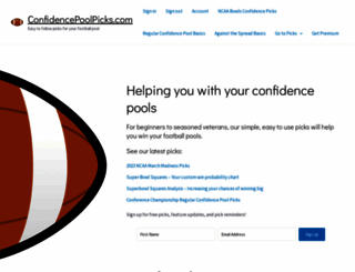 confidencepoolpicks.com screenshot