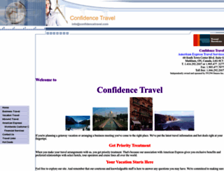 confidencetravel.com screenshot