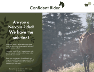 confident-rider.co.uk screenshot