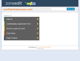 confidentialaccess.com screenshot