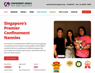 confinementangels.com.sg screenshot